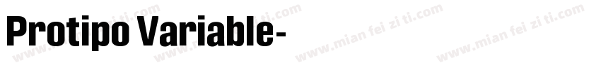 Protipo Variable字体转换